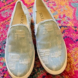 Sole society canvas slipon